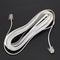 White 6P2C RJ11 Long 6m (20 ft) Phone Extension Cord RJ11 White RJ11 6P2C m N9E5