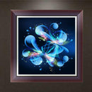 DIY 5D Diamond Embroidery Painting Blue Flower Cross Stitch Home Decor