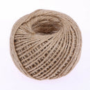 1Roll 50M Natural Burlap Hessian Jute Twine Cord Hemp Rope String 2mm Rusti