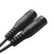 3.5mm Stereo Audio Male to 2 Female Headphone Mic Y Splitter Cable Adapter New