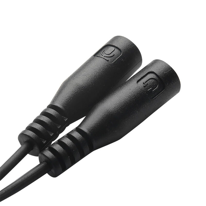 3.5mm Stereo Audio Male to 2 Female Headphone Mic Y Splitter Cable Adapter New