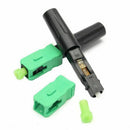 10pcs Ftth Embedded Quick Connector SC/APC Green Plastic Fiber Optic Connec