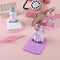 Anti-skid Phone Holder Rubber Cell Phone Stand Smartphone Dock White/Purple