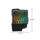 K1 Wired One Handed Mechanical Feel Gaming Keyboard RGB Backlit Keypad AU P9K4
