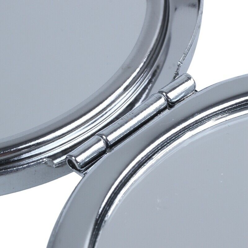 Travel Compact Pocket Crystal Folding Makeup Mirror,Purple G7J4