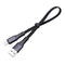 USB to Micro-USB Short Flat Charging Cable with Metal Connector for Android H9U1