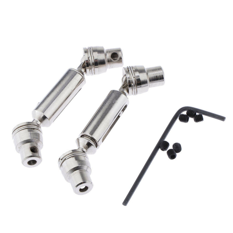2pcs Steel Universal Drive Shaft for WPL B14 B24 MN35 MN66 Q62 Q65 1/16 RC
