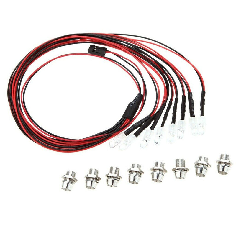 RC Car Upgrade Parts RC 8 LED 5mm White/Red Color RC Car LED Light Set for Slash