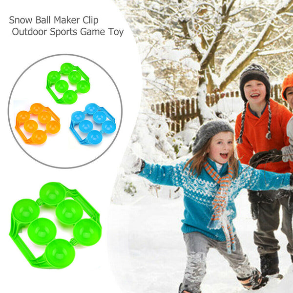Winter Snowball Maker Clip Sand Mold Kids Snowball Fight Toys Color Random