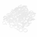 100pcs/10set 7mm Carp Fishing Hair Rigs Bait Bands for Pellet Bander Worm