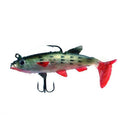 5Pcs Soft Bait Lead Head Fish Lures Bass Fishing Tackle Sharp Hook T Tail