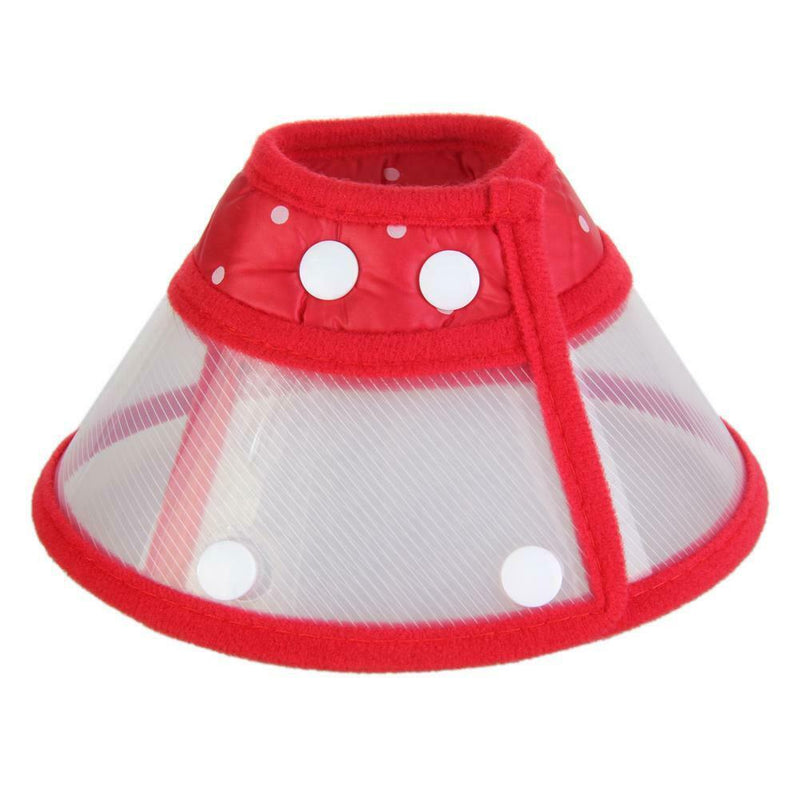 Dog Wound Recovery Cover Pet Anti-Bite Lick Medical Cone Collar (Red XL)