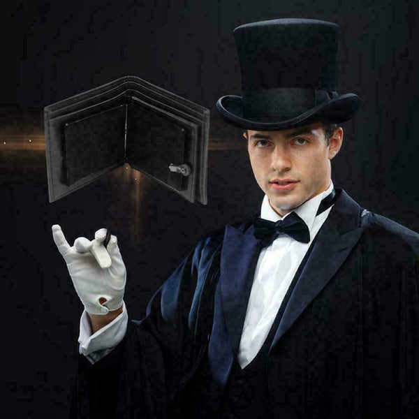 Magic Trick Flame Fire Wallet Bifold For Stage Street Q7L7 Trick Magic Perf A2C0