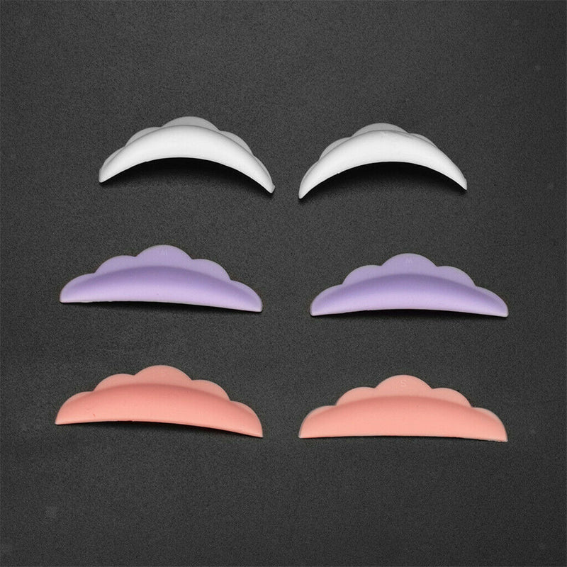 6pcs S M L Silicone Eyelash Perming Curler Shield Pads, Lash Lift DIY Eyelash