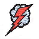 Lig^*ning Embroidered Patch Iron on Sewing Applique Cute Fabric Badge for Coat M