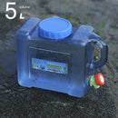 5L Capacity Outdoor Water Bucket Portable Picnic Water Tank Container w/ Faucet