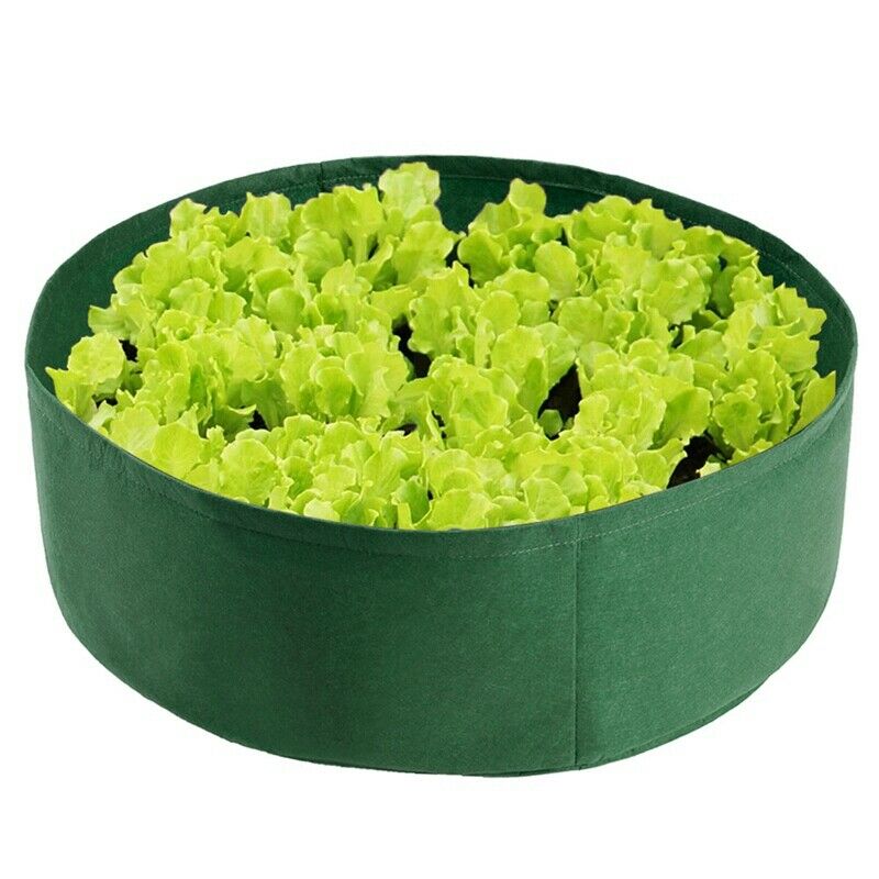 Planting Bag Garden Bed Round Planting Container Grow Bags Breathable Felt