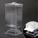 Makeup Cotton Pad Box Clear Nail Art Remover Paper Holder Organizer Case