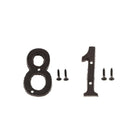 1 &8 Heavy Duty Wrought Iron House Address Number Digits for Door Sign