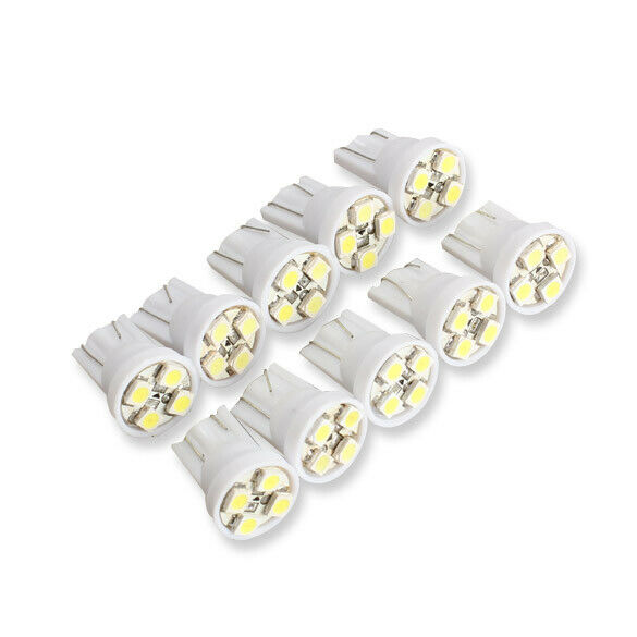 10PCS T10 4 SMD LED Wedge Car Light Bulbs Super White Turn Signal Bulb