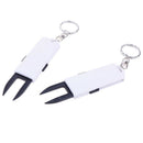 1pc Golf Divot Repair Tool Fork Prongs Adjustable For Mark Ball Training Aids JR
