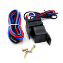 12V Carbon Fiber Panel Racing Engine Start Button Ignition Switch Panel LED