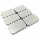 24 Pack Metal Rectangular Empty Hinged Tins Box Containers Mini Portable Bo