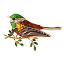 2pcs Women Alloy Cute Collar Pin Badge Corsage Bird Animals Brooch Jewellery