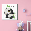 50x50cm Needlework Canvas DIY Cross Stitch 11CT Stamp Baby Panda Kit (4098)