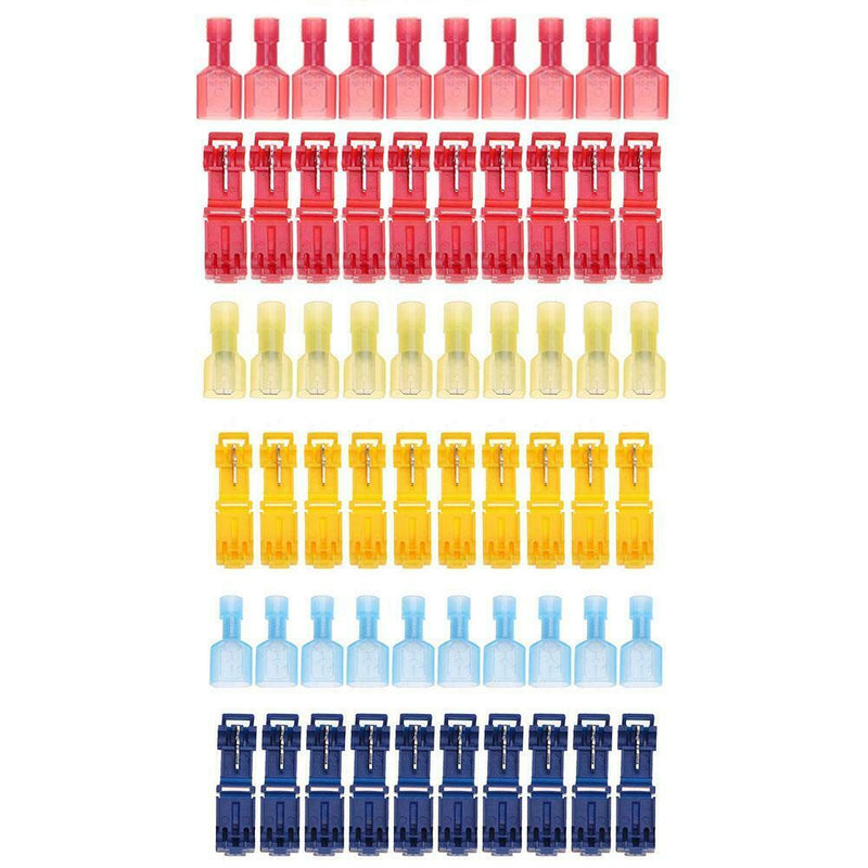 60pcs/set Wire Cable Connectors Terminals Crimp Lock Quick Joint Kit Tool