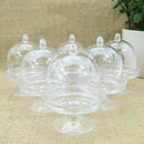 20pcs/lot Transparent Plastic Candy Boxes Wedding Favor Boxes Supplies Baby G5O5