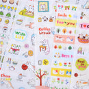 6 Sheets Animal Cat DIY Bubble Stickers Cartoon Kids Stickers Toys PVC StickerME