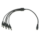 3 Pieces 1 to 5 Way Power Cable Power Supply Adapter for CCTV Camera DVR