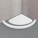 Corner Shower Mat Sector Rubber Anti-Slip Quadrant Bath Mat Anti-Bacterial  R8R3