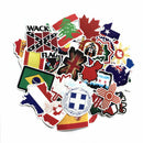 52pcs Classic National Flags Stickers Toys for Children In Countries Travel Map