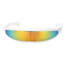 2pcs Unisex Sunglasses Party Glasses Photo Props Futuristic Narrow