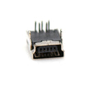 10x Mini USB Female 5 Pin Type B Right Angle xB Socket Connector 2 Legs DIY Z