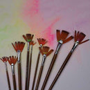9 pcs/set Artmaster Artists Fan Brush Small, Medium U2 O Large Watercolour, V8E7