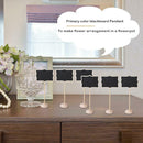 20pcs Mini Chalkboard Small Lace-shaped Blackboard with Stand Message Board