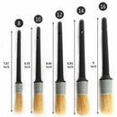 1X(Natural Boar Hair Detail Brush (Set Of 5),Premium Detail Brushes For Eng