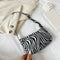Fashion Zebra Print Women Handbag Tote Small PU Underarm Shoulder Bag (1)
