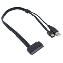2.5 inch Hard Disk Drive SATA 22Pin to eSATA Data USB Powered Cable