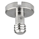 Flat Head Slotted Metal Screw 1/4" for Camera Monopod Tripod Quick Release