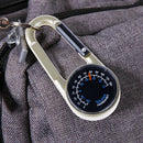 Multifunctional Mini 3in1 Carabiner Compass Thermometer Outdoor Camping Hikin-