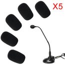 5PCS Mic Miniphone Windscreen Soft Foam Pad Mic Cover Holder Sponge Skin TOCA