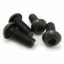 M5x20mm Button Head Hex Socket Cap Screw Bolt Black 50pcs X1J6