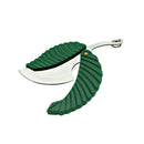 Outdoor Camping Portable Stainless-Steel Key-chain Leaf Pocket Folding Cutter