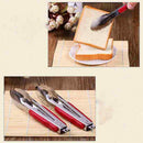 9-Inch Stainless Steel Red ABS BBQ Tongs Kitchen Cook Tool Convenient Pract O3A3