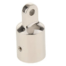 Square Base Stainless Steel Marine Handrail Fitting Hardware - Cover Top Eye End