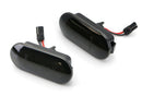 Pair For VW MK4 Jette Beetle Flashing Smoked LED Side Marker Lights Lens Fender